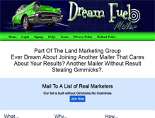 Tablet Screenshot of dreamfuelmailer.com